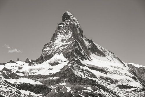 Hörnligrat Matterhorn schwarz-weiss