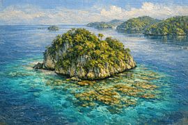 L'île karstique de Misool, dans l'archipel de Raja Ampat, en Indonésie – Un paysage marin tropical enchanteur sur Vínculae