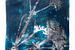 Botanische planten en insecten afdruk  Blauw van Angela Peters