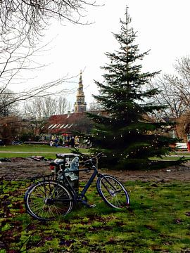De kerstboom Christianshavn Kopenhagen van Dorothy Berry-Lound