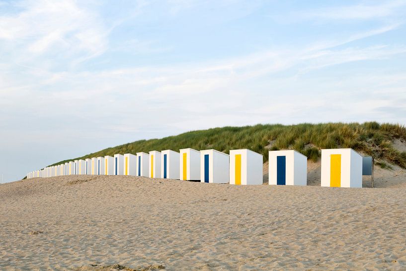 Strandhuisjes in Cadzand, Zeeland van Rob van Esch