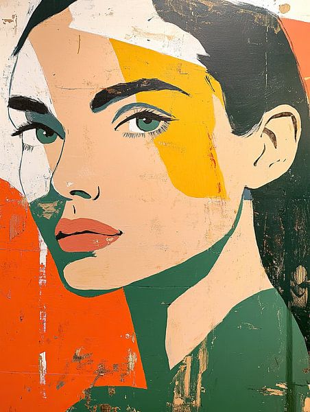 Vrouw Abstract van Kunst Kriebels