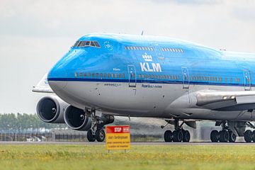 Take-off KLM Boeing 747-400 Jumbo Jet.