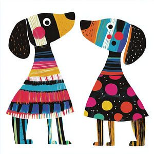 Hunde mit einzigartigen Farben