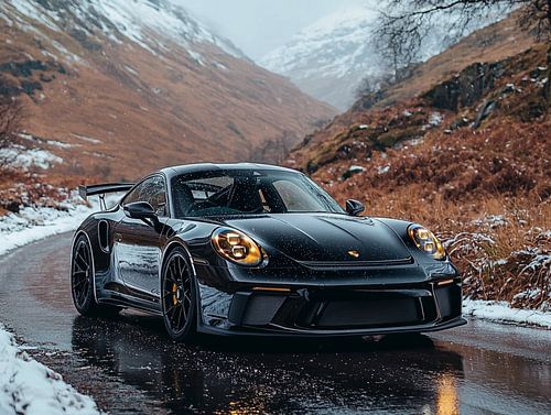 Porsche 911 GT3 dans les Highlands