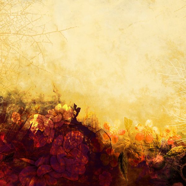 LOVELY FLOWERS ARE KISSING A YELLOW FIELD v2 par Pia Schneider