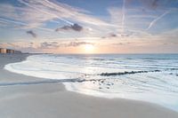Zonsondergang aan de kust
