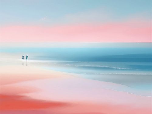 Zwei Frauen am Meer-03 von Manfred Rautenberg