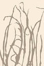 Abstracte botanische kunst. Gras. van Dina Dankers thumbnail