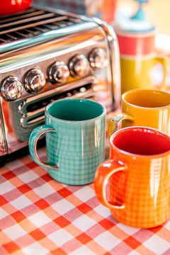 Colourful cups kitchen by Poster Art Shop