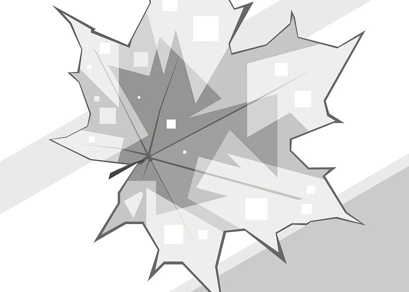 Graue Blätter der Trockenzeit Popart-Landschaft von Rizky Dwi Aprianda