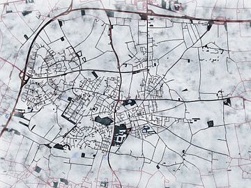 Kaart van Willich in de stijl 'White Winter' van Maporia
