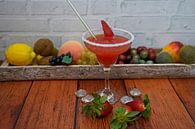 Erdbeer Rum Crash im Glas von Babetts Bildergalerie Miniaturansicht
