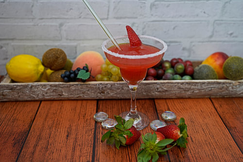 Aardbeien Rum Crash in een Glas