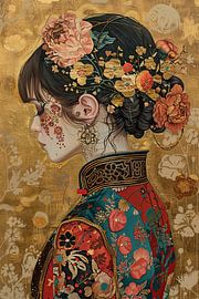 Flower lady by Abstract Painting