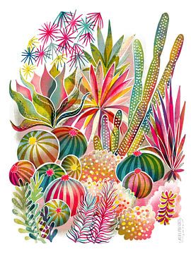 Bloeiende Succulenten- en Cactustuin van uta krogmann