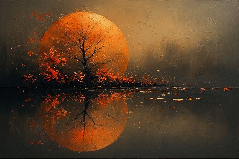 Un paysage aux couleurs de l'automne tangerine twist. par J.a Dijkstra