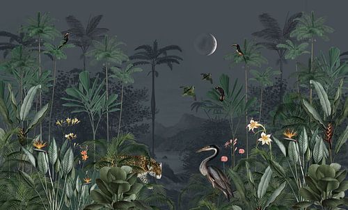 Exotische Tiere im Dschungel