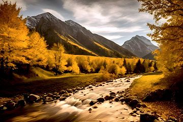 Herfst in the Rocky Mountains van TrishaVDesigns