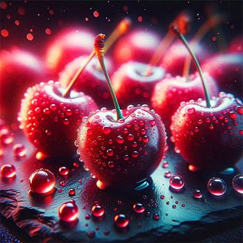 Cherries Kissed by Droplets of Magic