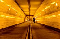Fietstunnel onder de Maas in Rotterdam van Don Fonzarelli thumbnail