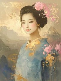 Portrait Japanese woman: Modern Classic Japanese Portraits by Studio Pieternel