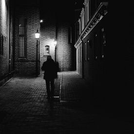Abendspaziergang durch die Straßen von Assen von Quirina Kamoen