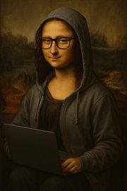 Mona Lisa Nerd sur Poster Art Shop