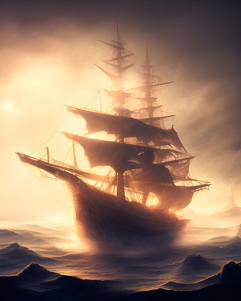 An old ship by Nicolette Vermeulen
