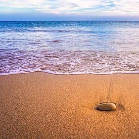 Une sensation de calme et de détente sur la plage sur Nynke Nicolai