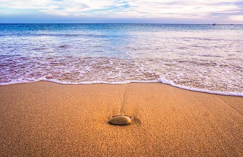 Ein ruhiges und entspanntes Gefühl am Strand