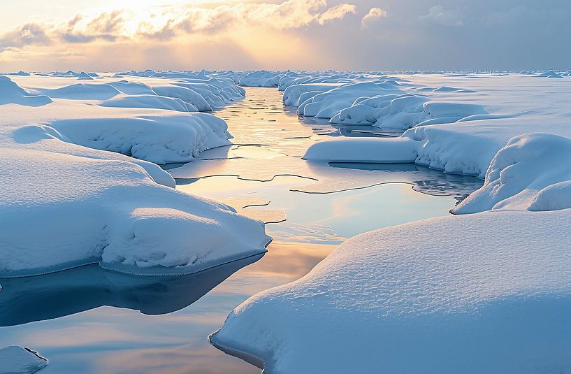 Zauberhafte Winterlandschaft von fernlichtsicht