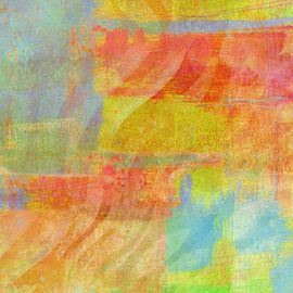 warme Steinstruktur und Farbfläche von Claudia Gründler