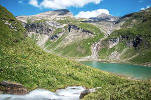 Mountain lake at the Großklockner. by Ilya Korzelius