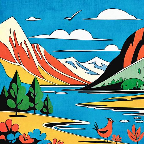 Fjorden in Noorwegen, motief 2