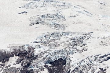Abstracte foto van een gletsjer op Mount Rainier (2)