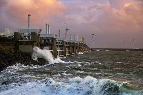 Salt, wind and sunset by Sander Poppe