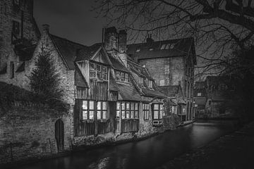 View from the Boniface Bridge, Bruges | Black and White