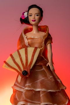 Flamenco Food art met in Spaanse stijl