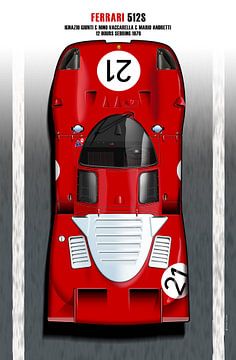 Ferrari 512S Giunti, Vaccarella, Andretti sur Theodor Decker