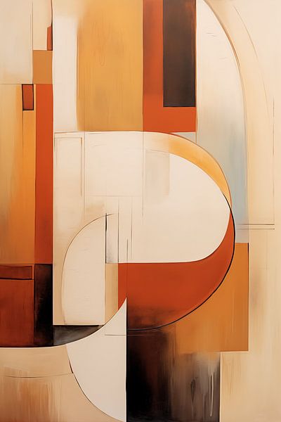 Abstraktes Braun von Bert Nijholt