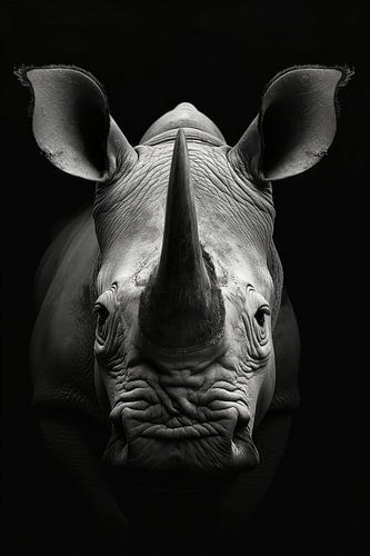 Portret van een neushoorn