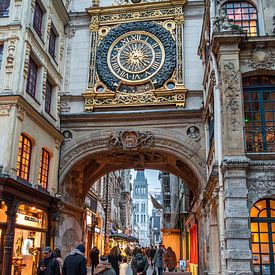 Le Gros-Horloge médiéval de Rouen en France (0196) sur Reezyard
