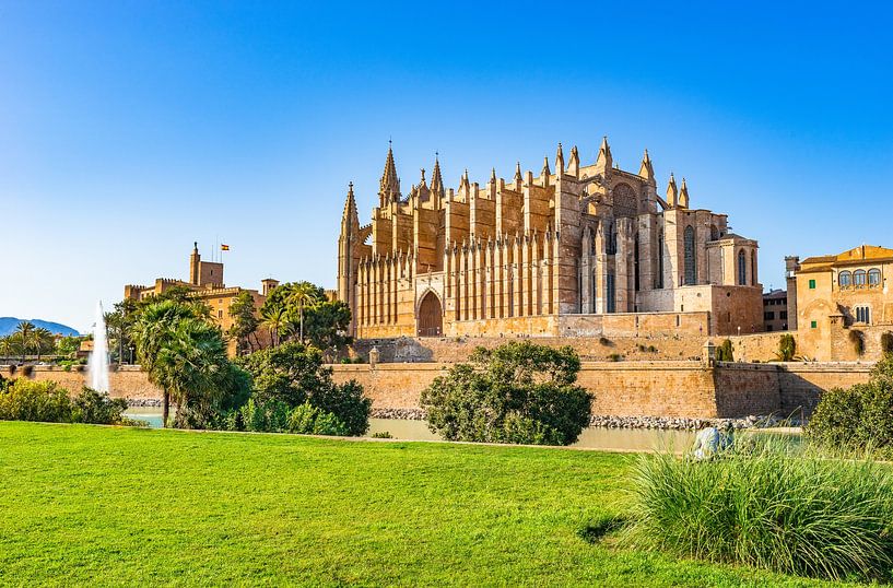 Cathedral in historic city center of Palma de Mallorca, Spain Balearic Islands by Alex Winter