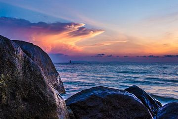 Coucher de soleil dramatique sur Joran Quinten