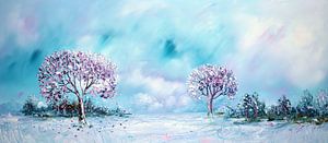 Blue Nature van Gena Theheartofart