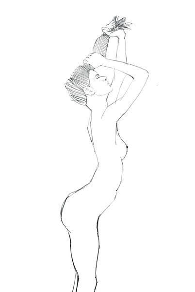Nude drawing. by Michael Kremer