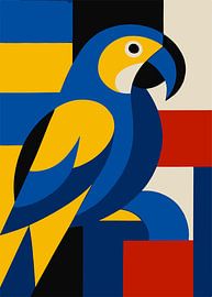Illustration Papagei von Galerie Hoppenbrouwers