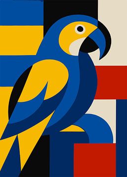Illustration de perroquet sur Galerie Hoppenbrouwers
