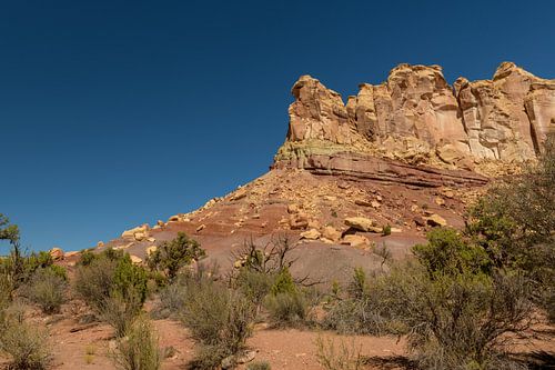 Kleurrijke bergen in Goblin Valley